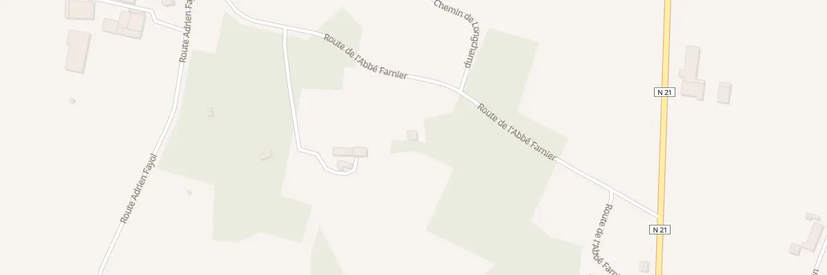 Plan du 395 Rte de l’Abbé Farnier à Négrondes