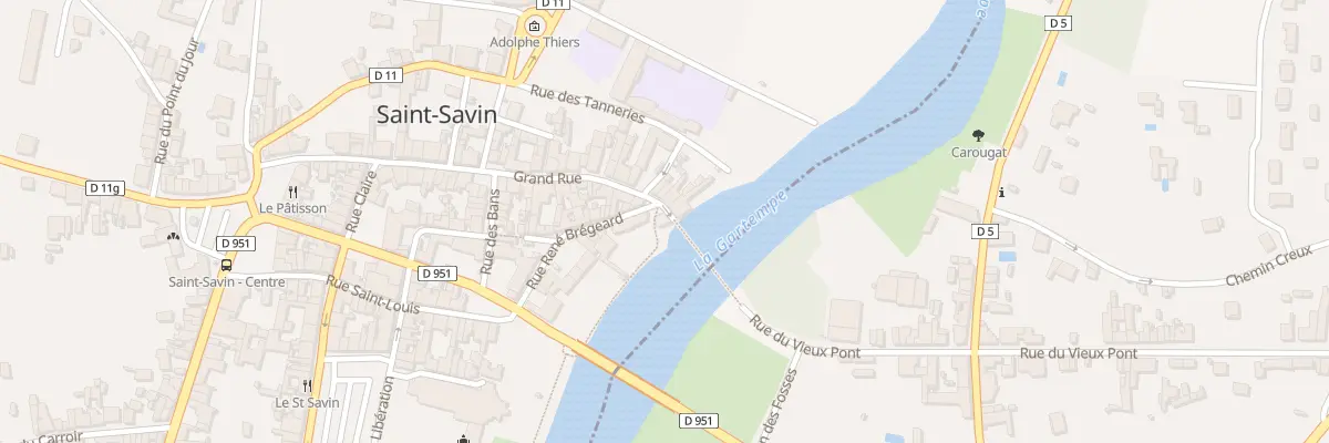 Plan du 1 Rue Grand Rue à Saint-Savin