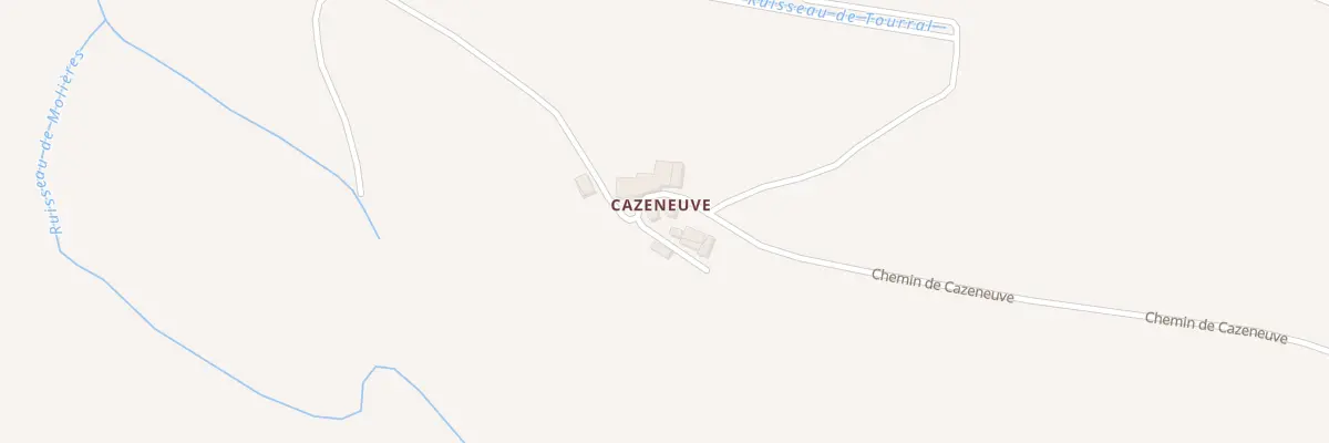 Plan du 5074 Cazeneuve à Perville