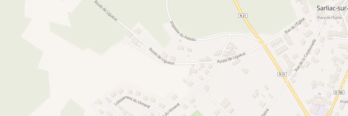 Plan du 22 Rte de Ligueux à Sarliac-sur-l’Isle