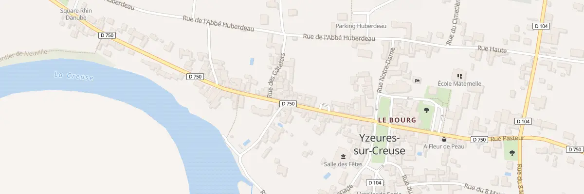 Plan du 24 Rue Descartes à Yzeures-sur-Creuse