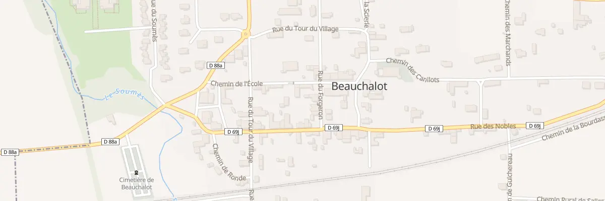 Plan du 5 Chem du Forgeron à Beauchalot