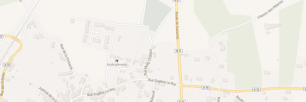 Plan du 2 Rue du Cimetiere à Négrondes
