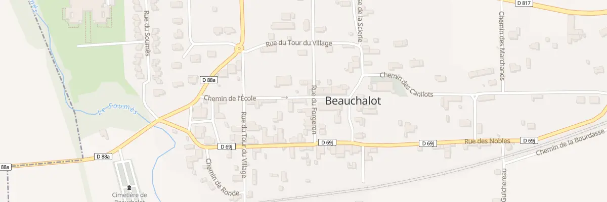 Plan du 7 Chem du Forgeron à Beauchalot
