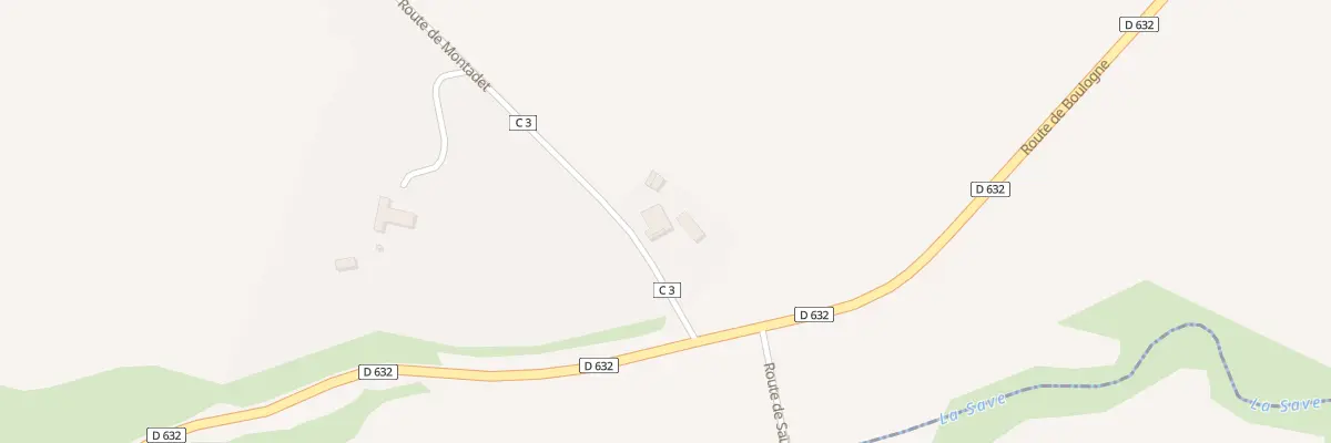Plan du 1037 Rte de Montadet à Sauveterre