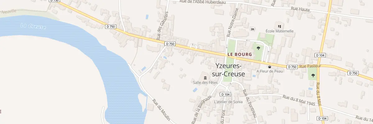 Plan du 13 Rue Descartes à Yzeures-sur-Creuse
