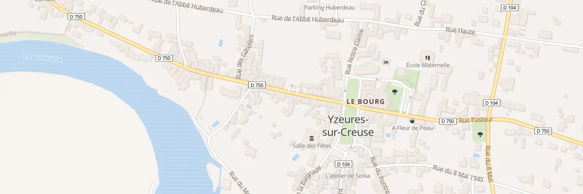 Plan du 11 Rue Descartes à Yzeures-sur-Creuse