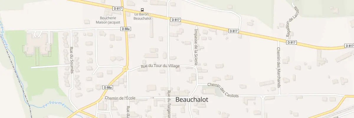 Plan du 2 Che du Forgeron à Beauchalot
