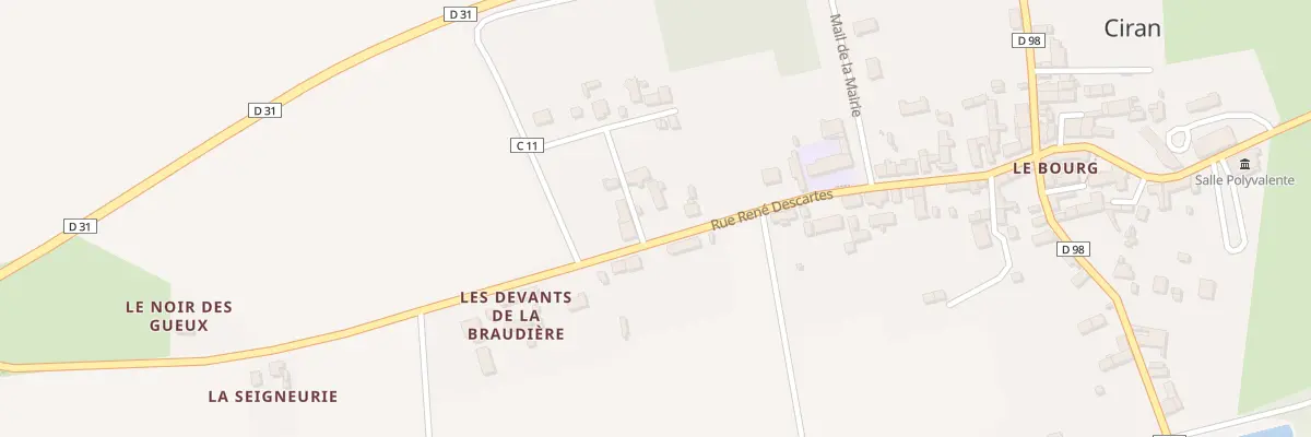 Plan du 28 Rue René Descartes à Ciran
