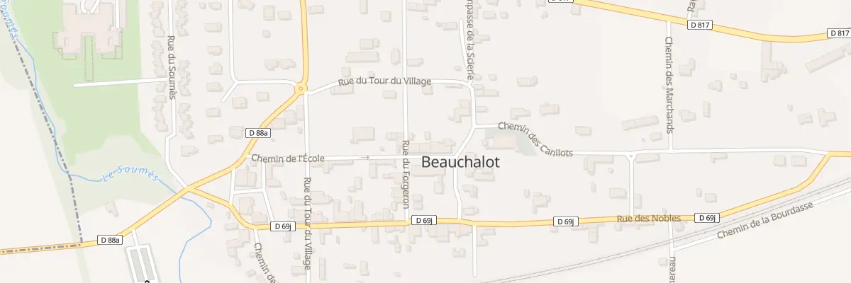 Plan du 4 Chem de l’Ecole à Beauchalot