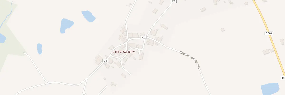 Plan du 2 Rue de Chez Sadry à Chaillac-sur-Vienne