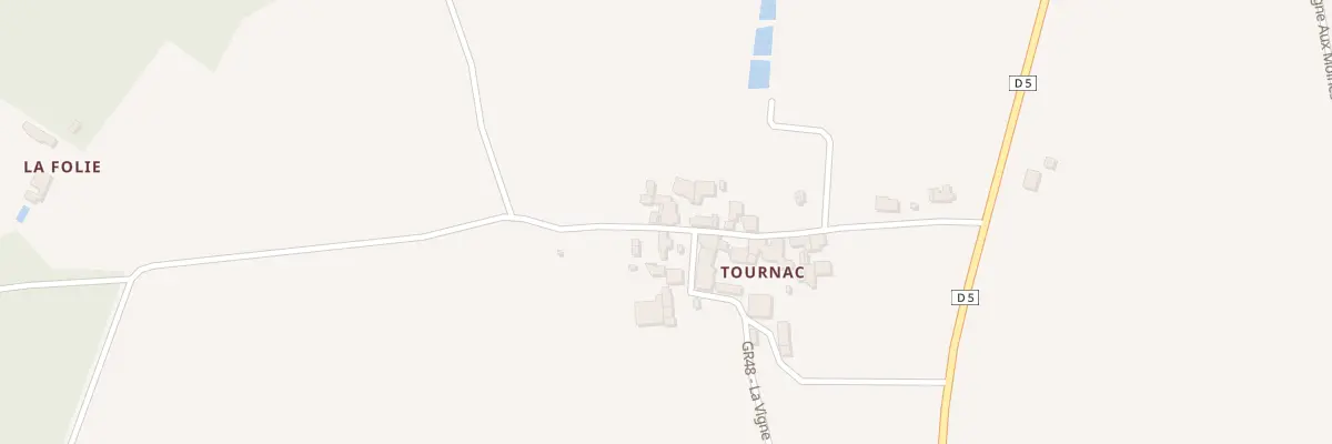 Plan du 5 Tournac à Antigny
