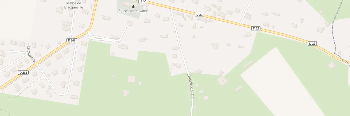 Plan du 136 Che des Ifs à Blacqueville