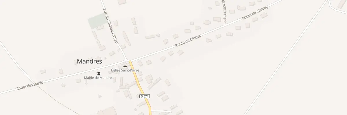 Plan du 8 Rte de Cintray à Mandres