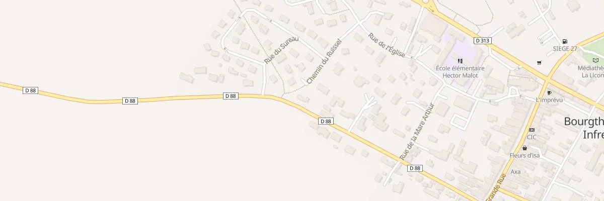 Plan du 282 Route de Montfort à Grand Bourgtheroulde