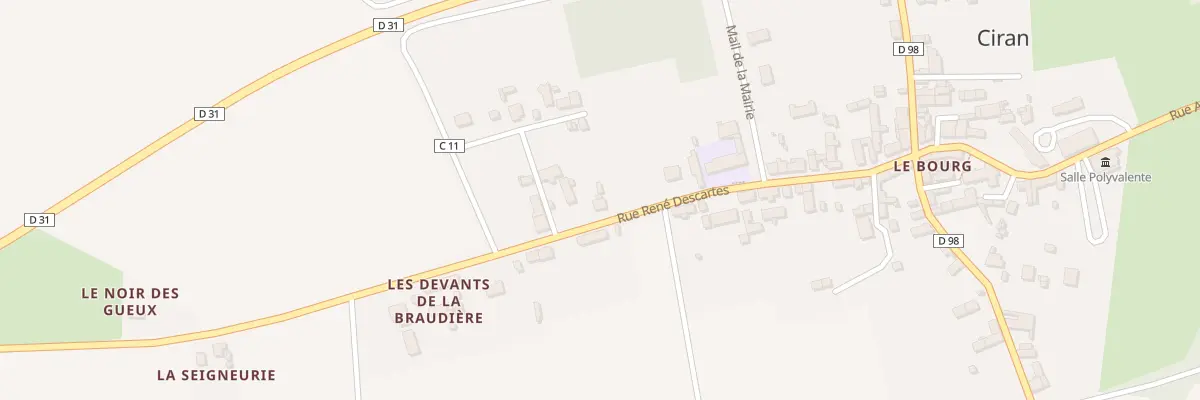 Plan du 26 Rue René Descartes à Ciran