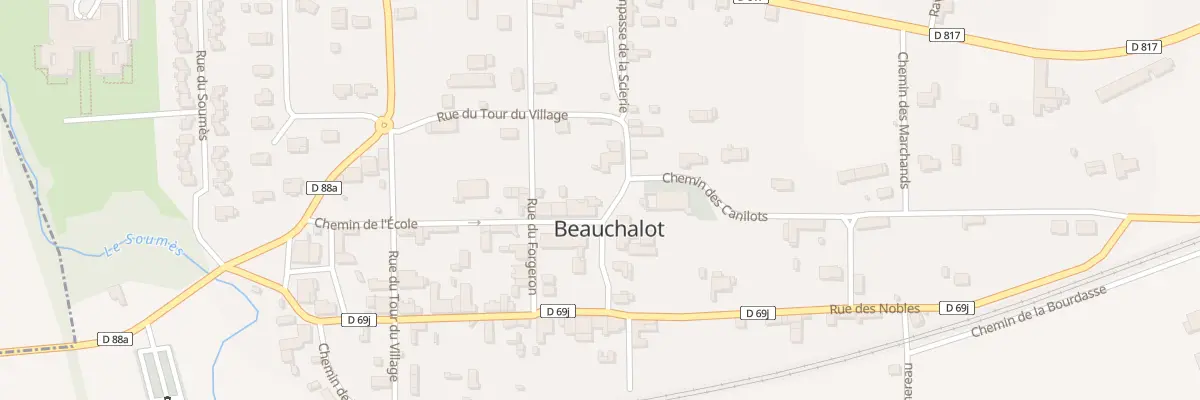 Plan du 3 Rue du Tour du Village à Beauchalot