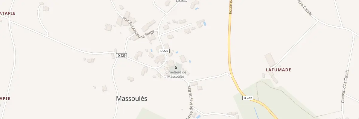 Plan du 397 Rte du Bourg à Massoulès