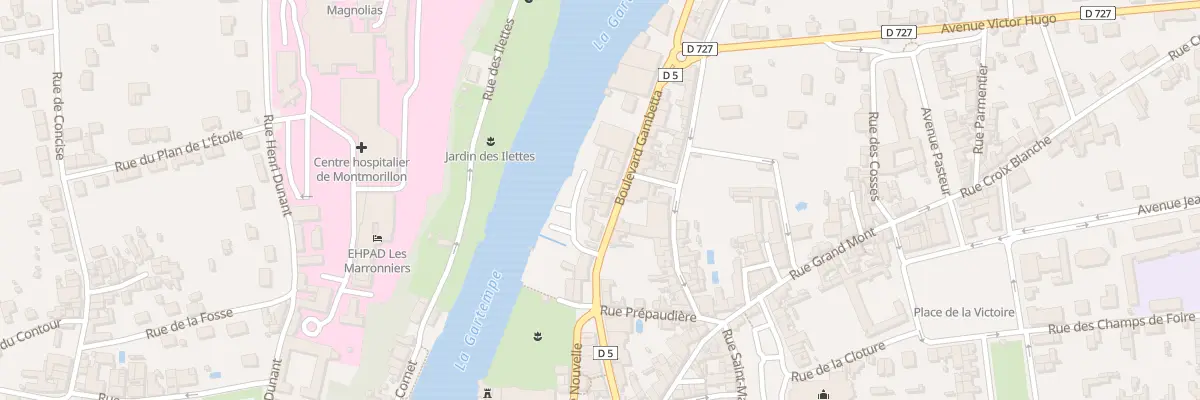Plan du 35 Bd Gambetta à Montmorillon