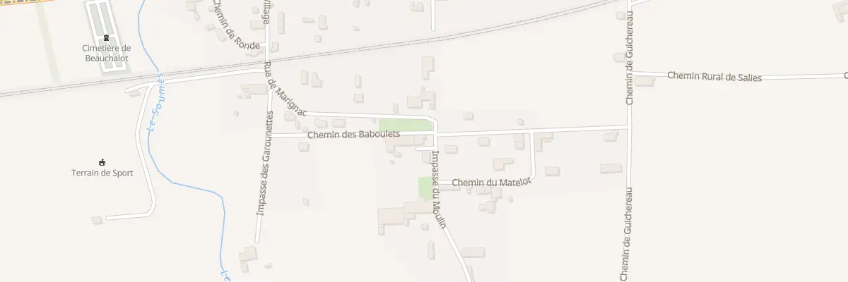 Plan du 4 Imp du Moulin à Beauchalot