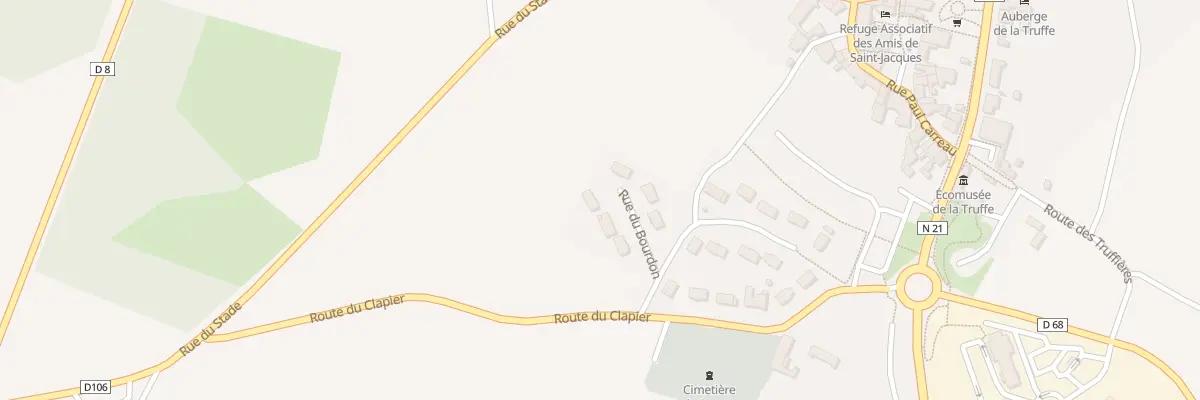 Plan du 75 Rue du Bourdon à Sorges et Ligueux en Périgord
