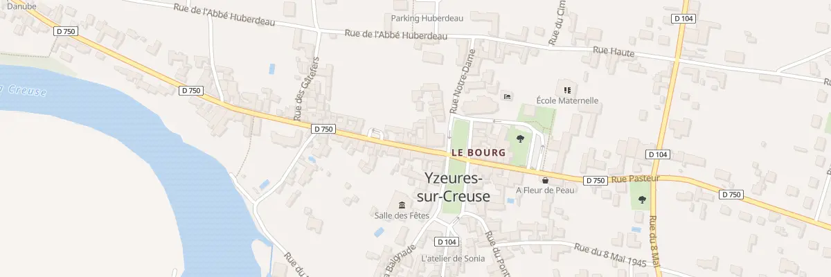 Plan du 6 Rue Descartes à Yzeures-sur-Creuse