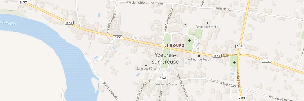 Plan du 1 Rue Descartes à Yzeures-sur-Creuse