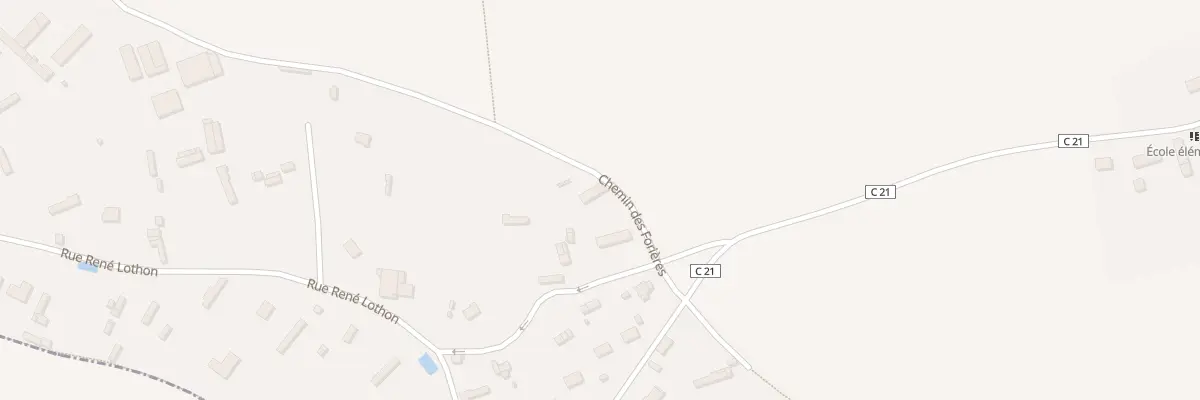 Plan du 1 Che des Forieres à Épégard
