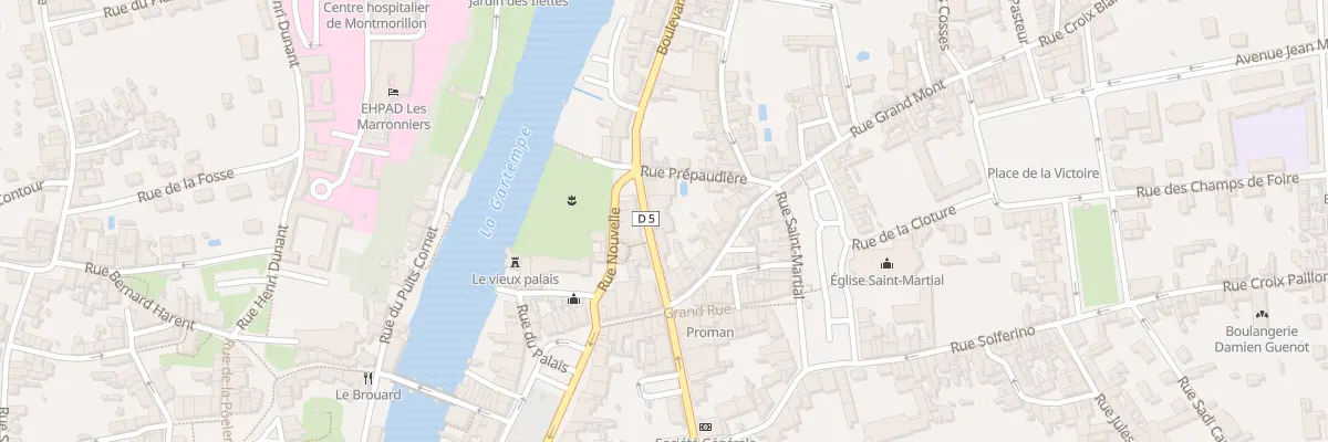 Plan du 10 Bd Gambetta à Montmorillon