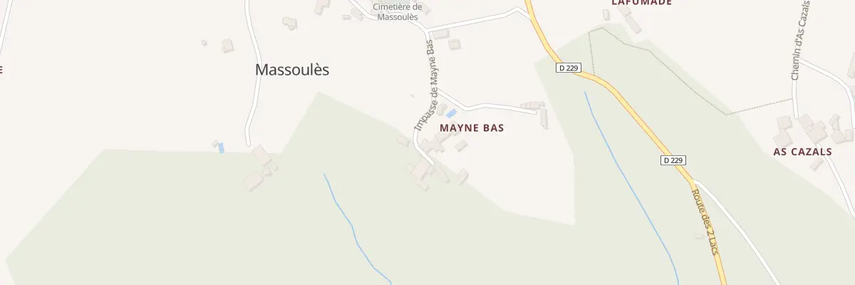 Plan du 205 Imp de Mayne Bas à Massoulès