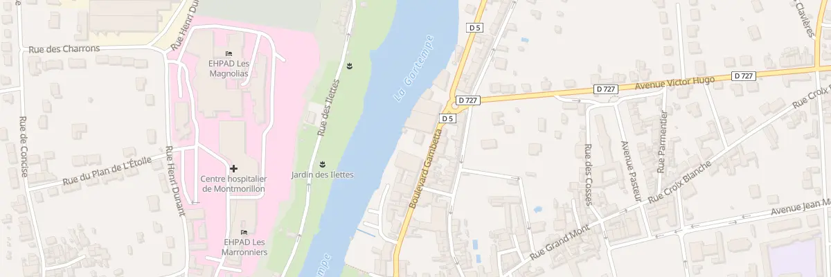 Plan du 53 Bd Gambetta à Montmorillon