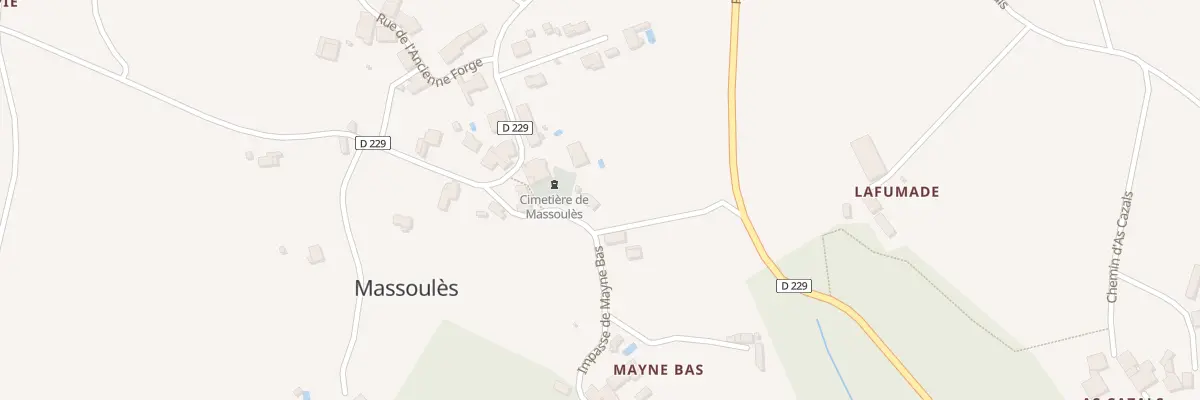 Plan du 5150 Massoules Sud à Massoulès