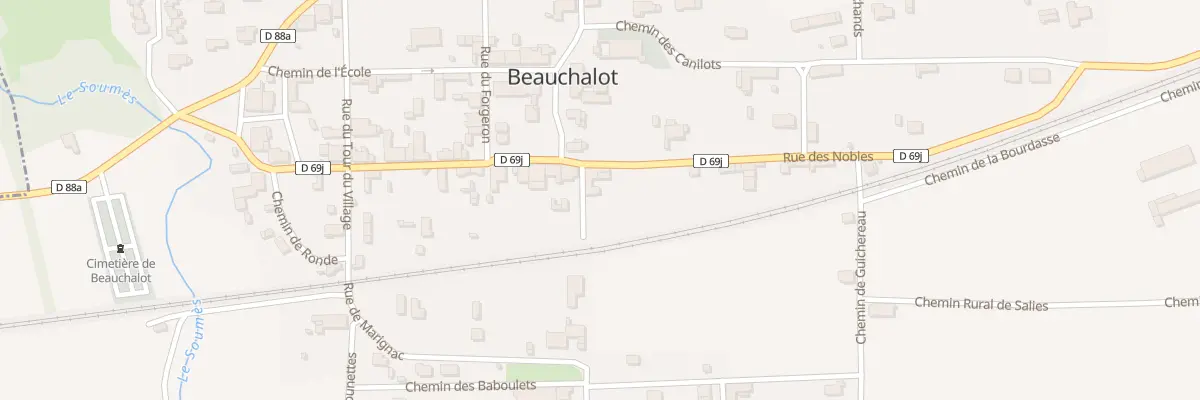 Plan du 26 Rue des Nobles à Beauchalot