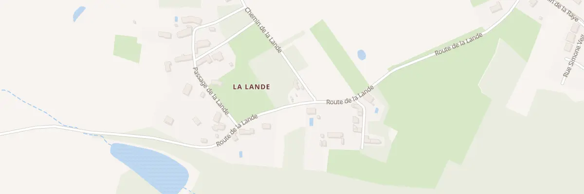 Plan du 1 Che de la Lande à Reugny