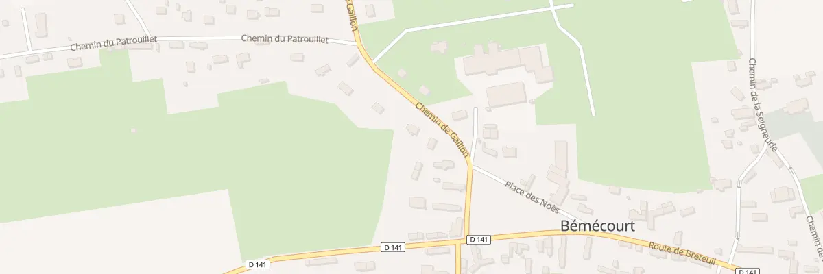 Plan du 3 Che de Gaillon à Bémécourt