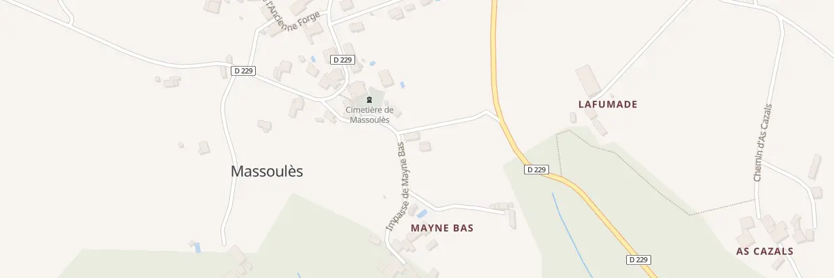 Plan du 32 Mayne Bas à Massoulès