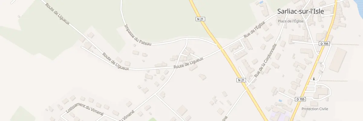 Plan du 8 Rte de Ligueux à Sarliac-sur-l’Isle