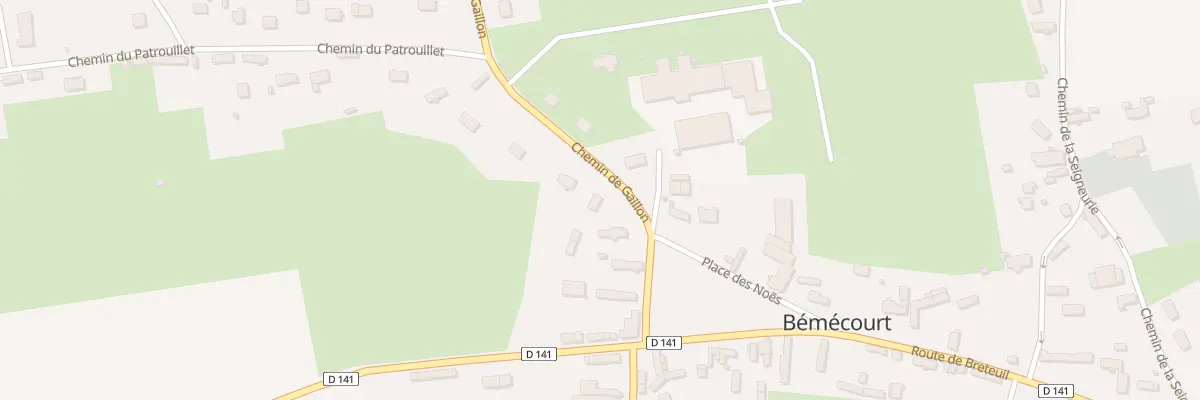 Plan du 1 Che de Gaillon à Bémécourt