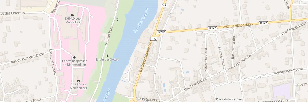 Plan du 44 Bd Gambetta à Montmorillon