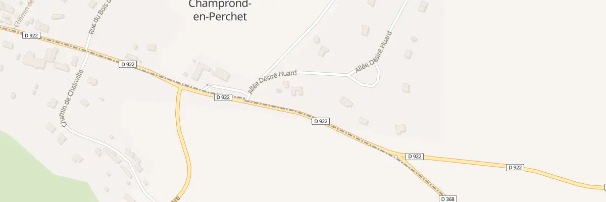 Plan du 2 All Désiré Huard à Champrond-en-Perchet