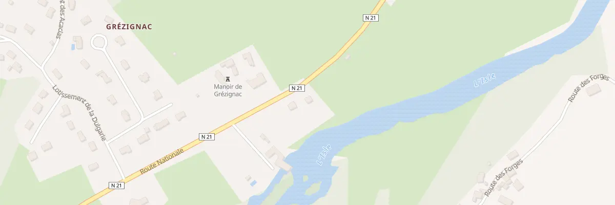 Plan du 14 Rte Nationale 21 à Sarliac-sur-l’Isle