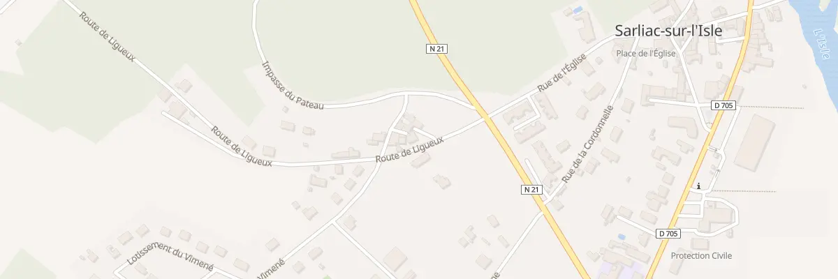 Plan du 4 Rte de Ligueux à Sarliac-sur-l’Isle