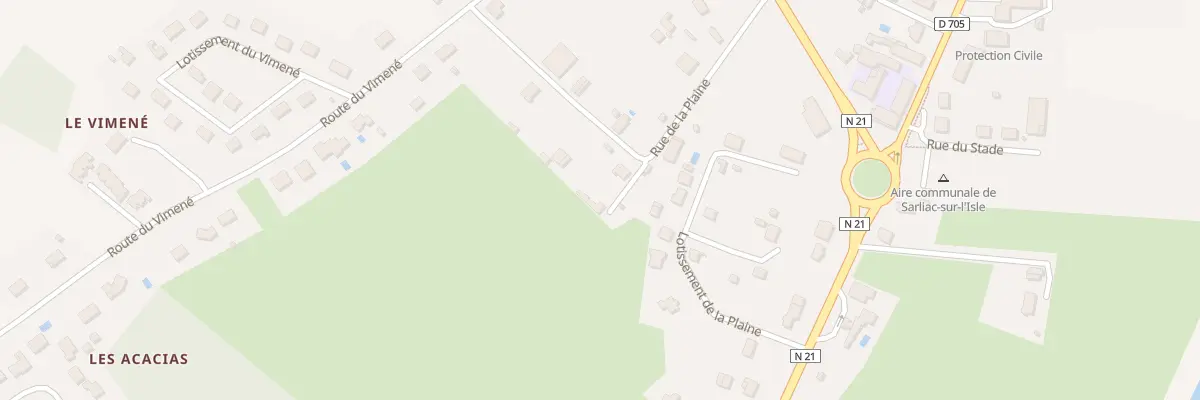 Plan du 3 Rue de la Plaine à Sarliac-sur-l’Isle