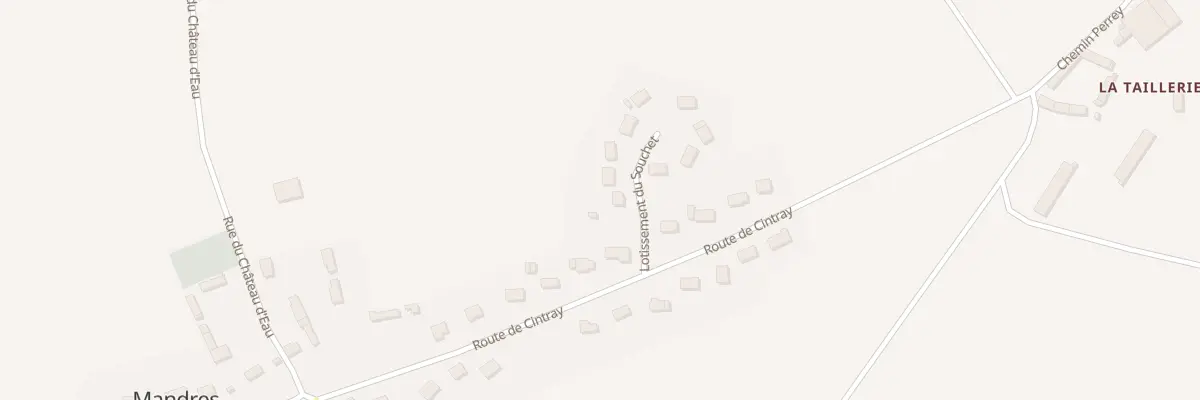 Plan du 1 Lot du Souchet à Mandres