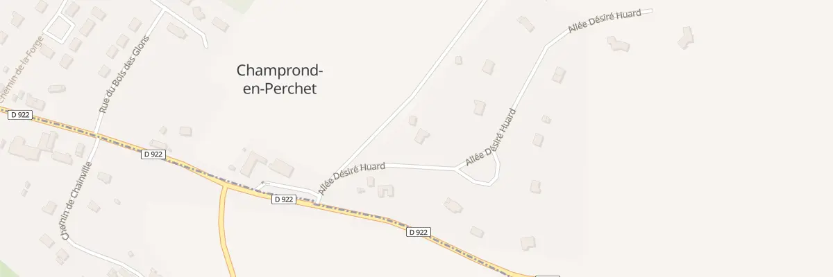 Plan du 1 All Désiré Huard à Champrond-en-Perchet