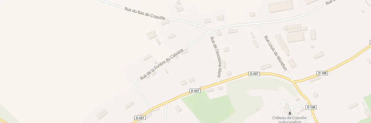 Plan du 1 Rue de la Foriere du Calvaire à Crasville-la-Rocquefort