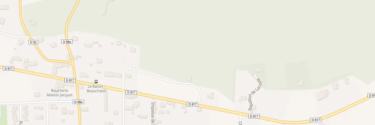 Plan du 15 Rte Departementale 817 à Beauchalot