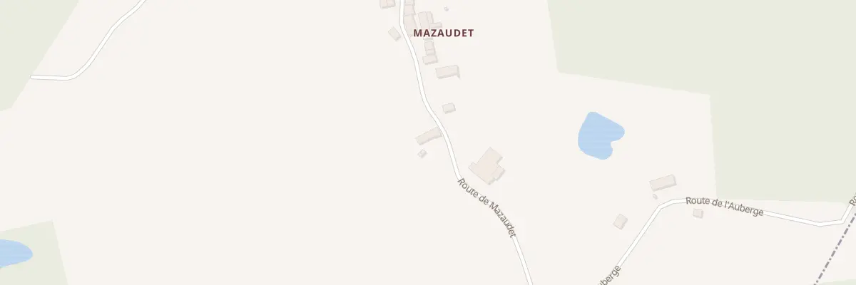 Plan du 1233 Rte de Mazaudet à Saint-Saud-Lacoussière