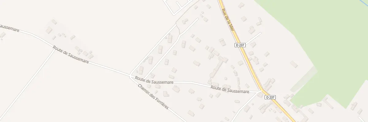 Plan du 208 Rte de Saussemare à Saint-Aubin-sur-Mer