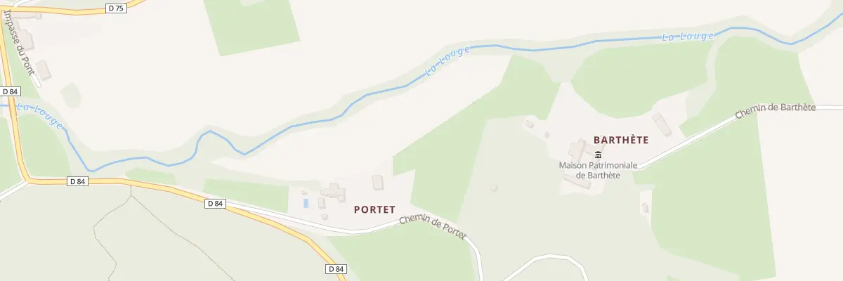Plan du 104 Portet à Boussan